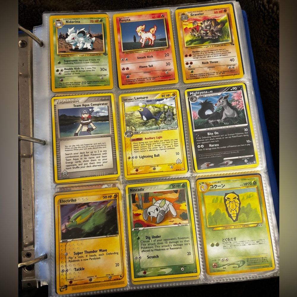 18 Pokémon cards